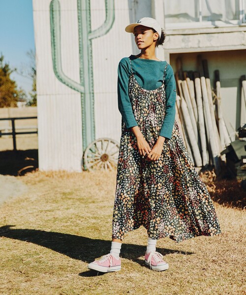 「Freada」 キャミソールワンピース ONE SIZE ブラック レディース_画像2