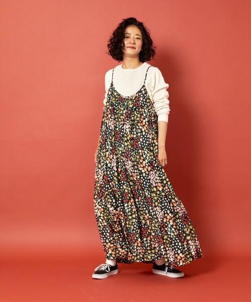 「Freada」 キャミソールワンピース ONE SIZE ブラック レディース_画像6