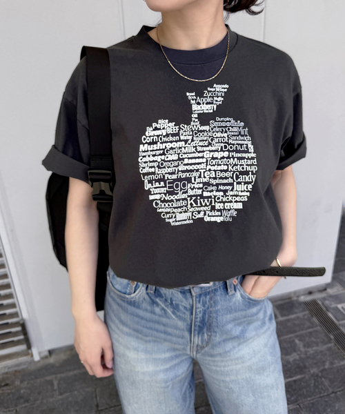 tシャツ 「WEB限定追加」別注「HANDTEX/ハンドテックス」プリントTEE レディースの画像