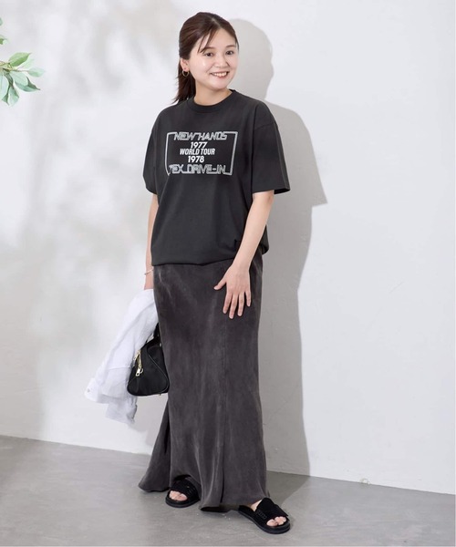 tシャツ 「WEB限定追加」別注「HANDTEX/ハンドテックス」プリントTEE レディースの画像