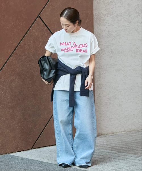tシャツ 「WEB限定追加」別注「HANDTEX/ハンドテックス」プリントTEE レディースの画像