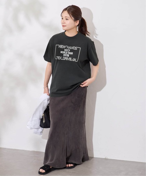 tシャツ 「WEB限定追加」別注「HANDTEX/ハンドテックス」プリントTEE レディースの画像