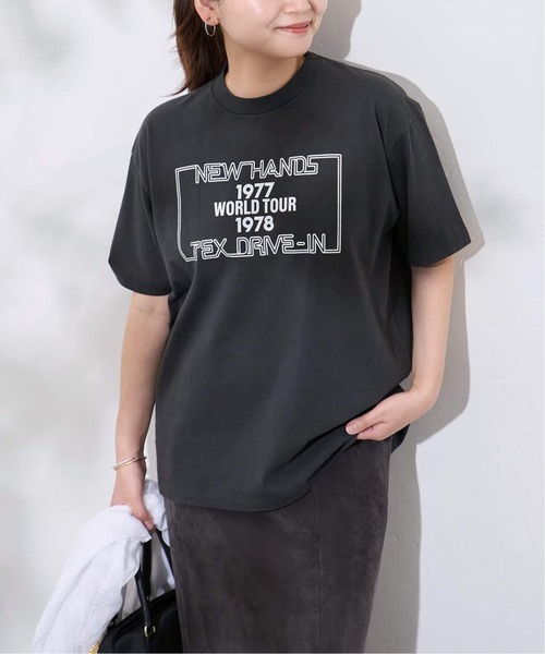 tシャツ 「WEB限定追加」別注「HANDTEX/ハンドテックス」プリントTEE レディースの画像