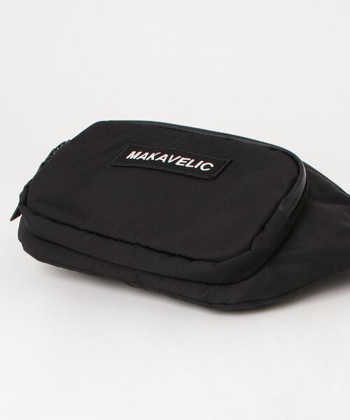 「MAKAVELIC」 ワンポイントショルダーバッグ - ブラック メンズ_画像3