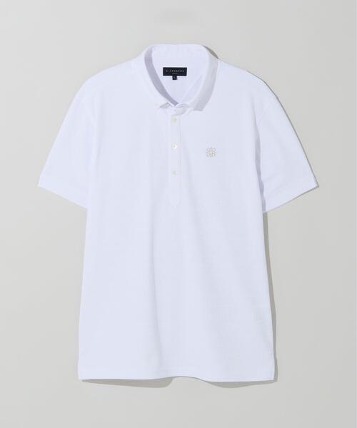 St ANDREWS ポロシャツ 半袖 「St ANDREWS」「吸水速乾」ロゴボーダー