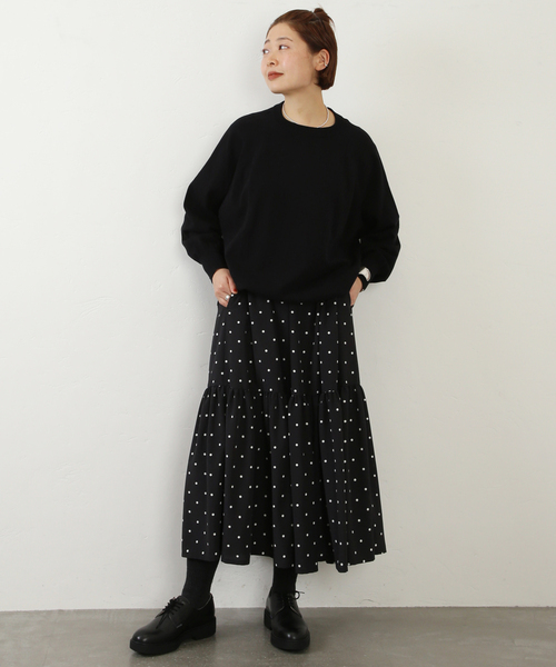 「JOURNAL STANDARD LUXE」 フレアスカート FREE ブラック レディース_画像2