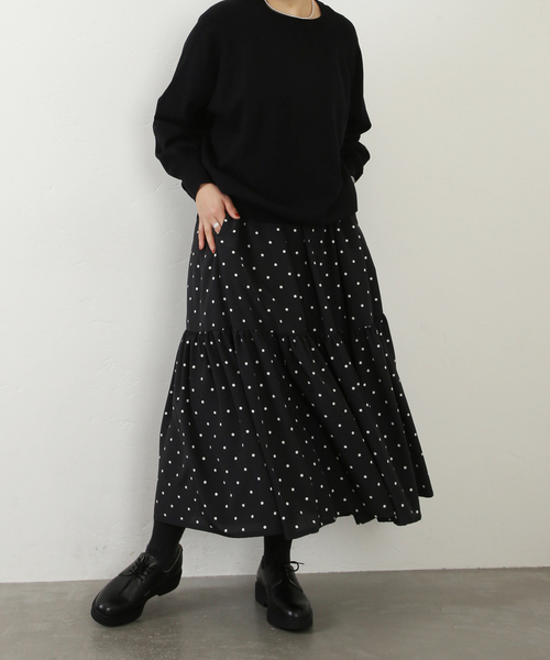 「JOURNAL STANDARD LUXE」 フレアスカート FREE ブラック レディース_画像5