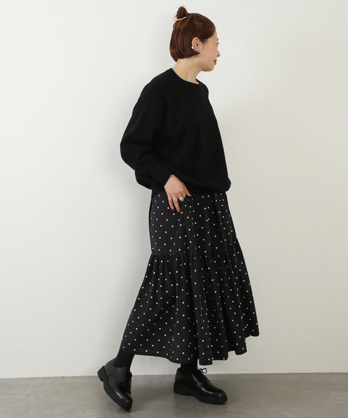 「JOURNAL STANDARD LUXE」 フレアスカート FREE ブラック レディース_画像9