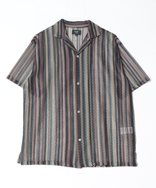 「BEAMS HEART」 半袖シャツ SMALL ブルー メンズ_画像2