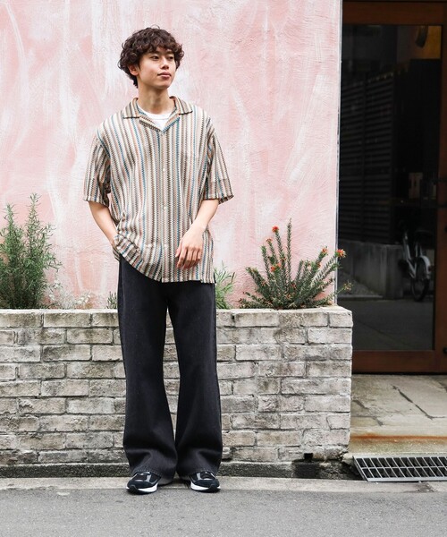 「BEAMS HEART」 半袖シャツ SMALL ブルー メンズ_画像4