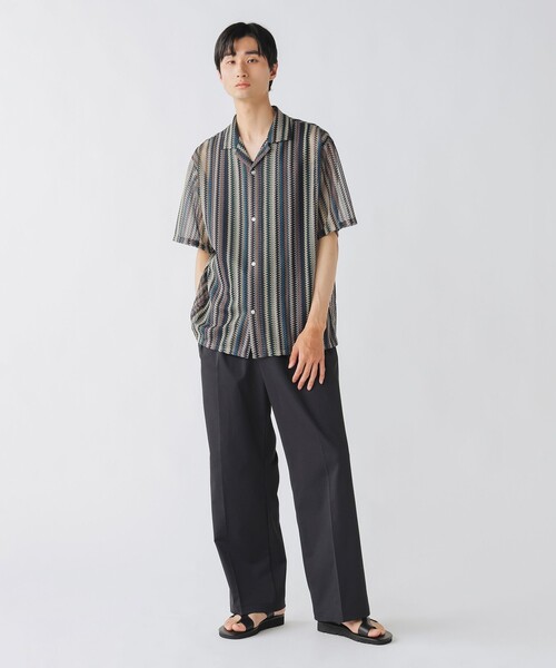 「BEAMS HEART」 半袖シャツ SMALL ブルー メンズ_画像7