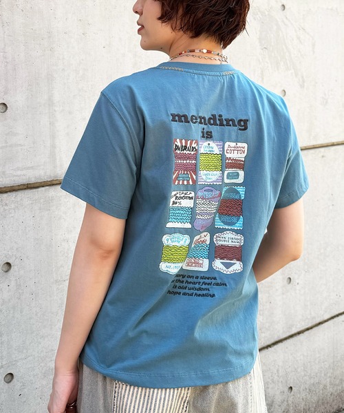 DOUBLE NAME（ダブルネーム） tシャツ Mending BACKモチーフTEE