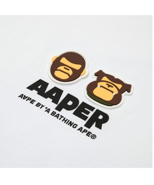 「AAPE BY A BATHING APE」 長袖Tシャツ - ブラック メンズ_画像4
