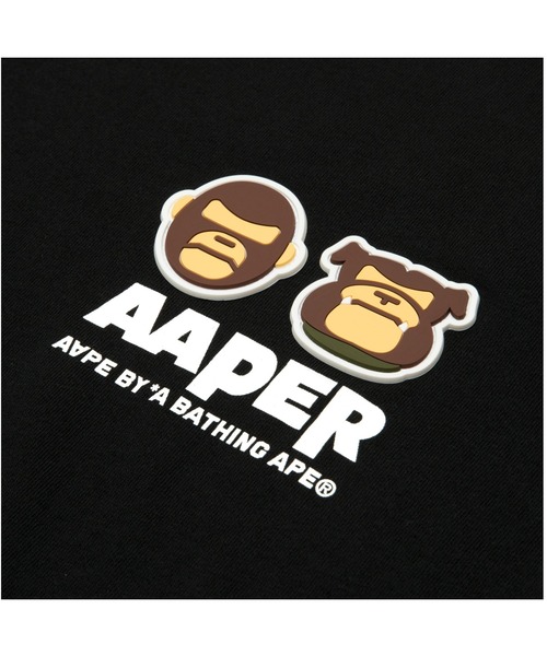 「AAPE BY A BATHING APE」 長袖Tシャツ - ブラック メンズ_画像8