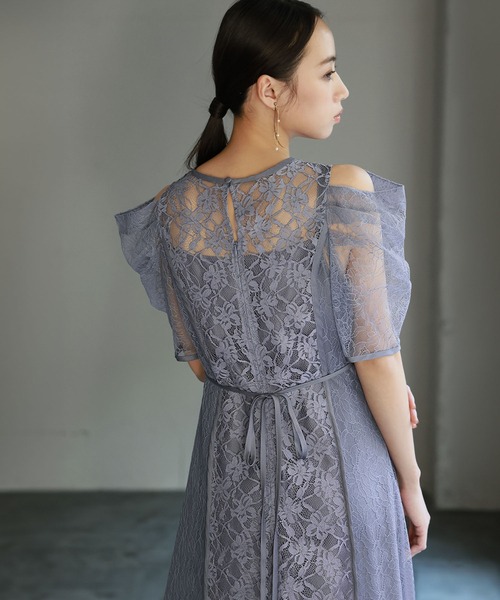 「GIRL」 半袖ワンピース M ピンクベージュ レディース_画像5