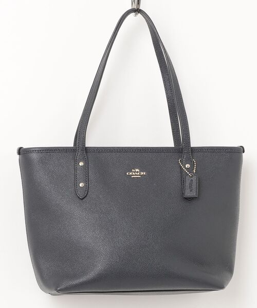 COACH（コーチ） ワンポイントトートバッグ - ネイビー レディース 