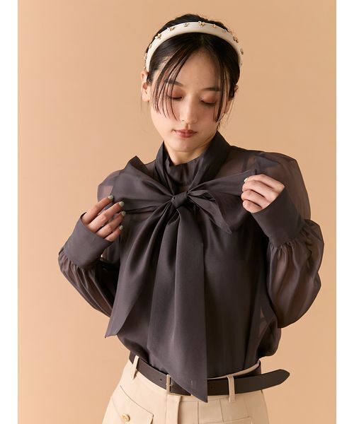 「LILY BROWN」 長袖ブラウス F アイボリー レディース_画像5