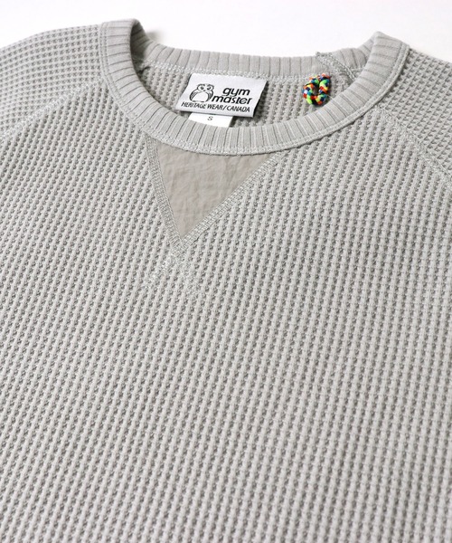 「gym master」 長袖Tシャツ SMALL ライトグレー メンズ_画像3