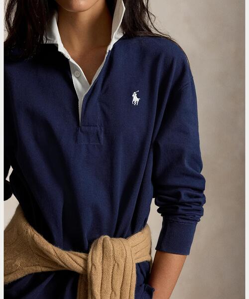 新品未着　RALPH LAURENラグビーポロシャツ　ネイビー POLO RALPH LAUREN（ポロ・ラルフローレン） ラルフローレン オーバー