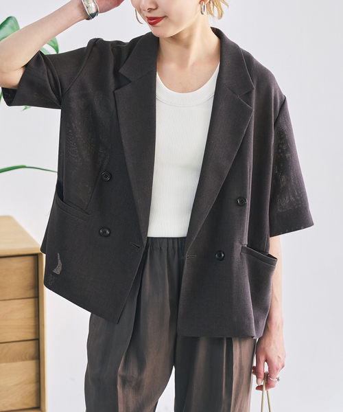 Spick＆Span（スピック アンド スパン） コート アウター カラミダブル