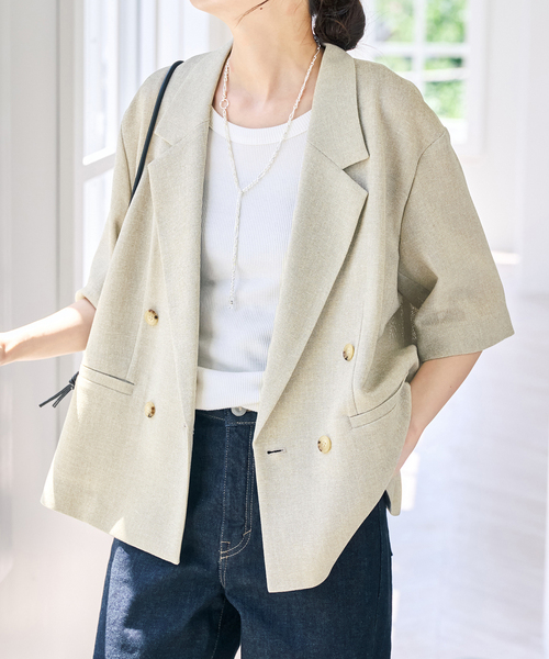 Spick＆Span（スピック アンド スパン） コート アウター カラミダブル