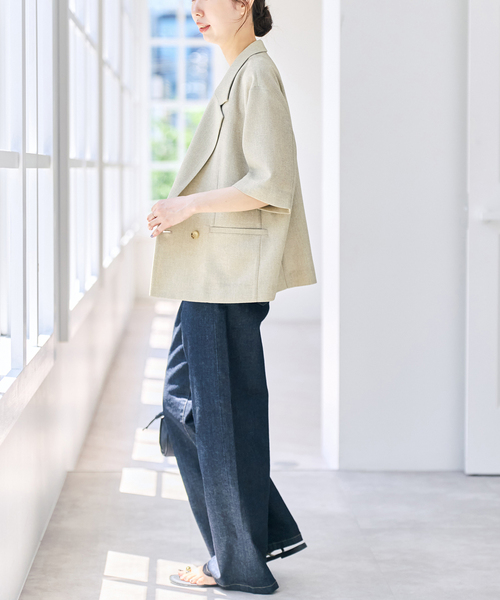 Spick＆Span（スピック アンド スパン） コート アウター カラミダブル