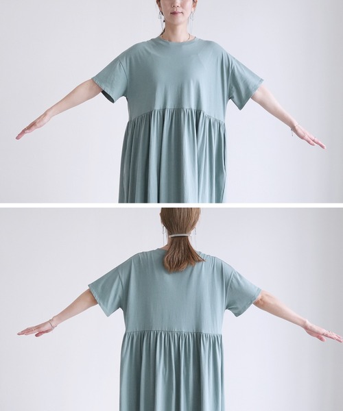 「reca」 Tシャツワンピース M ブルー系その他 レディース_画像5