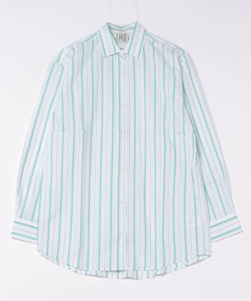 「BASERANGE」 長袖シャツ X-SMALL モスグリーン レディース_画像2