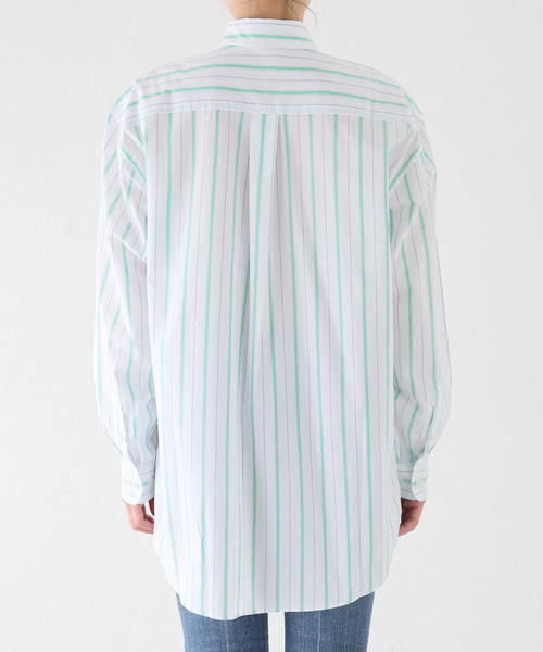 「BASERANGE」 長袖シャツ X-SMALL モスグリーン レディース_画像7