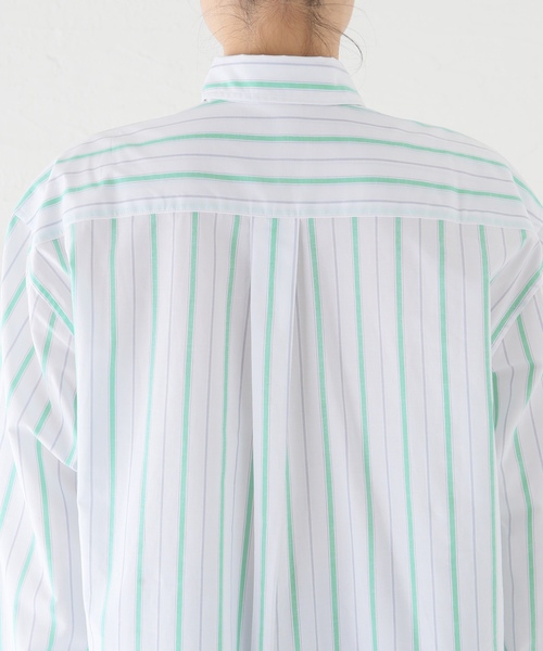 「BASERANGE」 長袖シャツ X-SMALL モスグリーン レディース_画像9