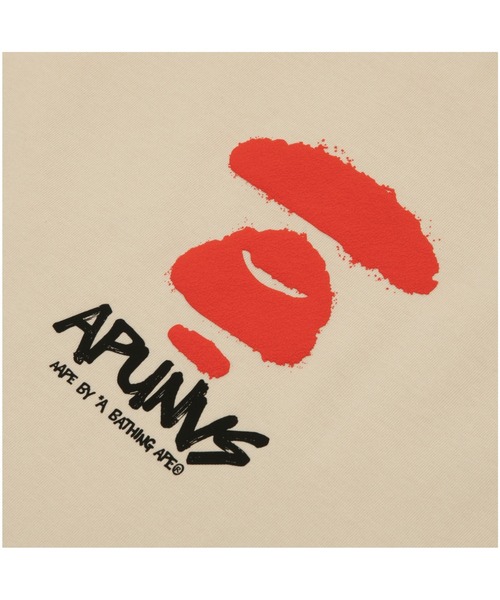 「AAPE BY A BATHING APE」 半袖Tシャツ X-LARGE アイボリー メンズ_画像7