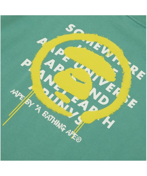 「AAPE BY A BATHING APE」 半袖Tシャツ X-LARGE アイボリー メンズ_画像9