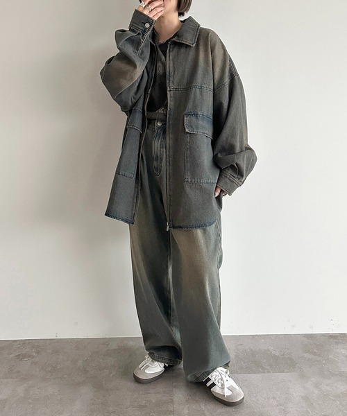 「apres jour mignon」 デニムジャケット フリー インディゴブルー レディース_画像9