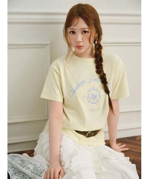 LILY BROWN リリーブラウン チェリープリント 半袖Tシャツ LILY BROWN（リリーブラウン） tシャツ 半袖 「LILY BROWN