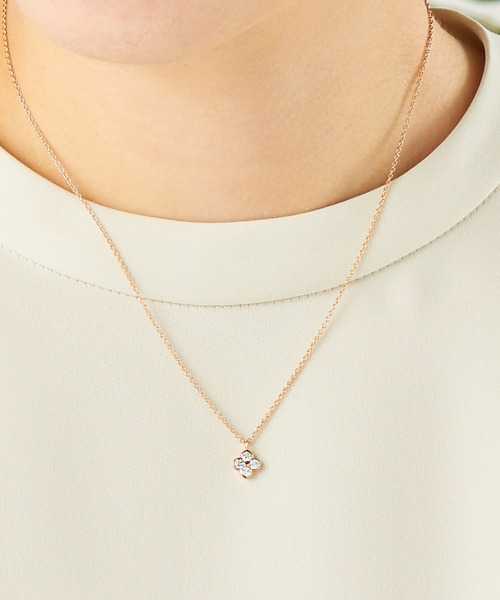 va vendome aoyama ネックレス シルバー ジルコニアフラワー