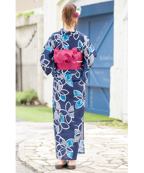 bonheur saisons 浴衣 浴衣3点セット （浴衣＋帯＋下駄