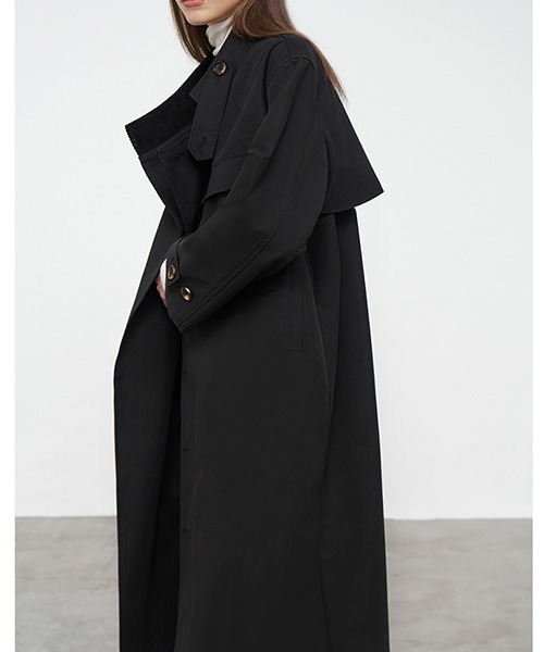 トレンチコート コート オーバーサイズ ジップトレンチコート FQ20W059