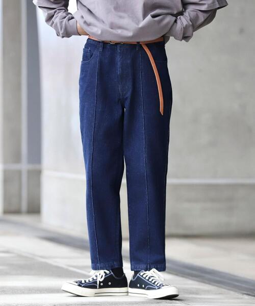 パンツ デニム ジーンズ センタープレスワイドテーパードデニム Coen Mr Szk Zozotown Paypayモール店 通販 Paypayモール