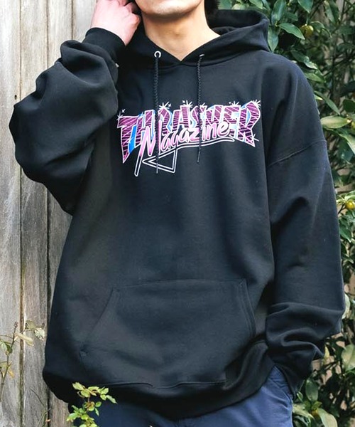 パーカー Thrasher スラッシャー Vice Logo Logo メタリックロゴ Hood パーカー フロントロゴ メタリックロゴ 裏起毛