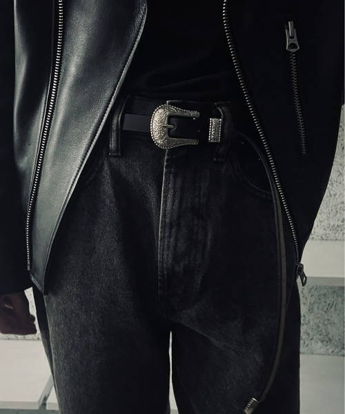 BURNER（バーナー） ベルト 「OKUOKU 0909」本革ロングナローベルト