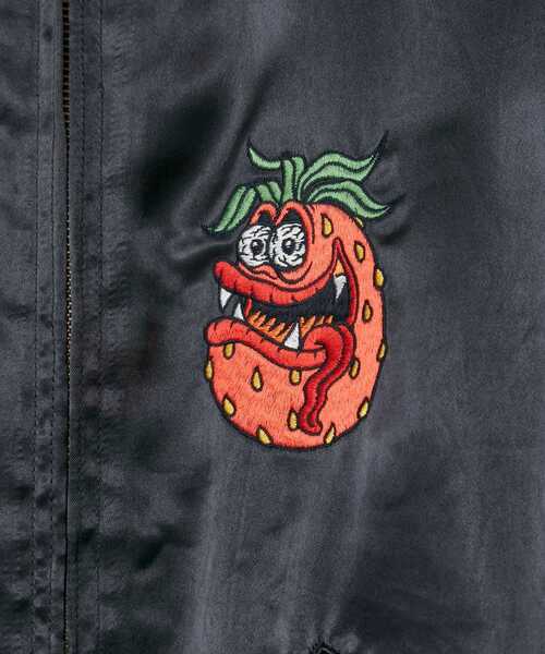 Hysteric ストロベリー刺繍スカジャン 楽天市場】HYSTERIC GLAMOUR STRAWBERRY MONSTER刺繍 スカジャン