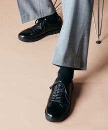 【新品タグ付き】ムーンスター GE102 gently レザーシューズ 黒 gently By WORLD MARCH デッキシューズ 「MoonStar／ムーン