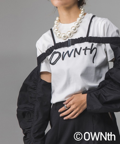 ベスト ジレ ギャザーフォルムスリーブトップス レディース OWNth ベスト ジレ ギャザーフォルムスリーブトップス
