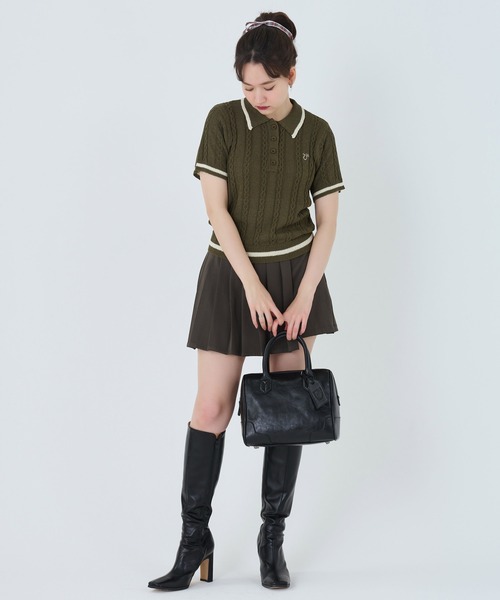 ニット セーター サマー ポロニット TINA：JOJUN レディース TINA：JOJUN ニット セーター サマー ポロニット レディース