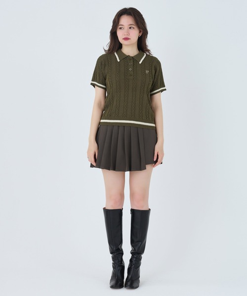 ニット セーター サマー ポロニット TINA：JOJUN レディース TINA：JOJUN ニット セーター サマー ポロニット レディース
