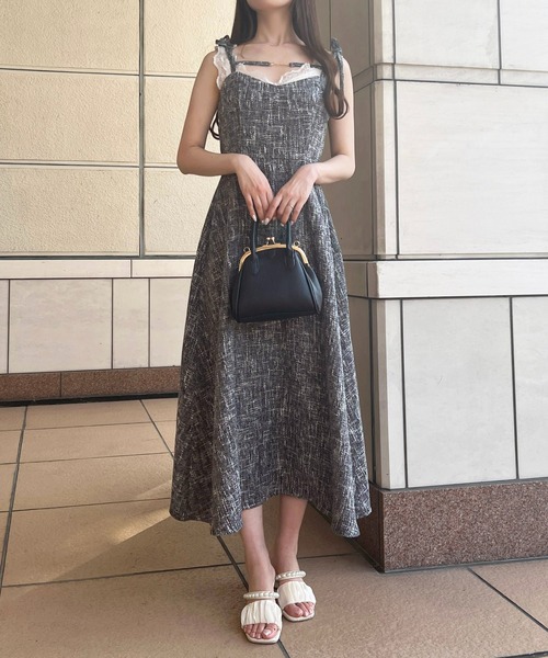 apres jour（アプレジュール） ワンピース チャーム+ツイードキャミ