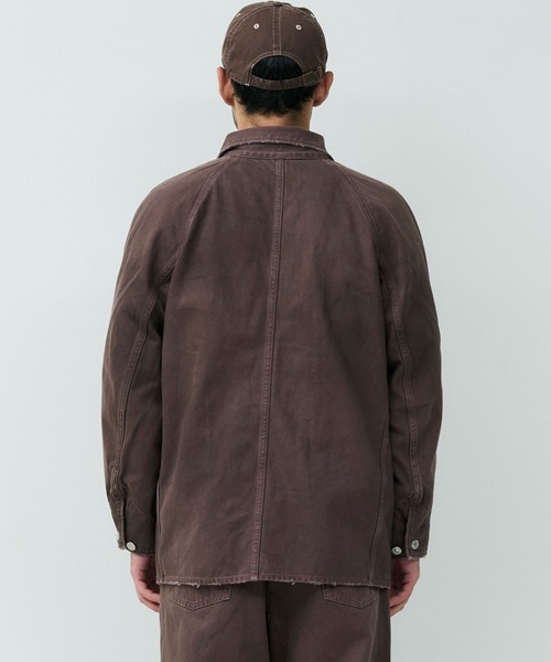 カバーオール 「ATELLIER WELLS BY JOHNBULL」カツラギオーバーダイカバーオールジャケット メンズ レディースの画像
