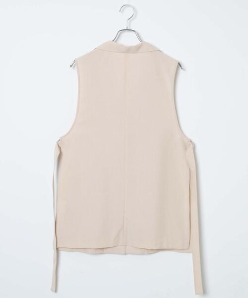【REISS】Cassie リネン ベルト ベスト WEGO ベスト ジレ WEGO/リネンライクサイドベルトベスト