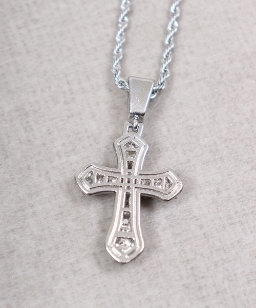 1004ST ネックレス シルバー クロス 十字架 メンズ : ZOZOTOWN