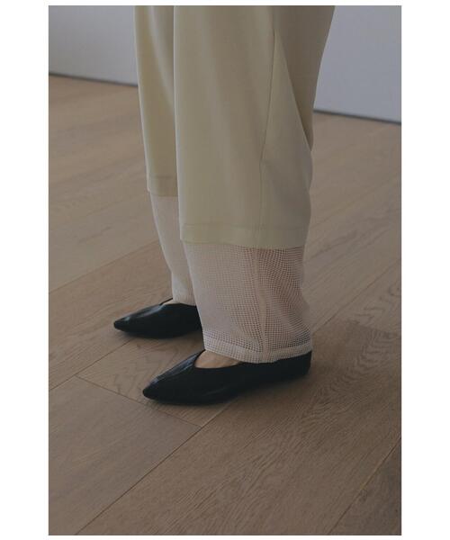 MANOF パンツ MANOF/マノフ/SHEER HEM PANTS レディース